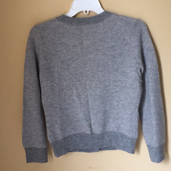 J Crew Crystal Button Bird’s Eye Cardigan - Picture 2 of 6